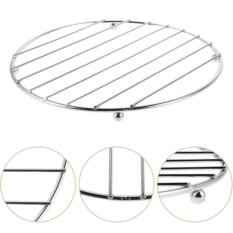 HeatNest Pro Untersetzer Edelstahl | Hitzebeständig | Isolierend | Ø ca. 120 g