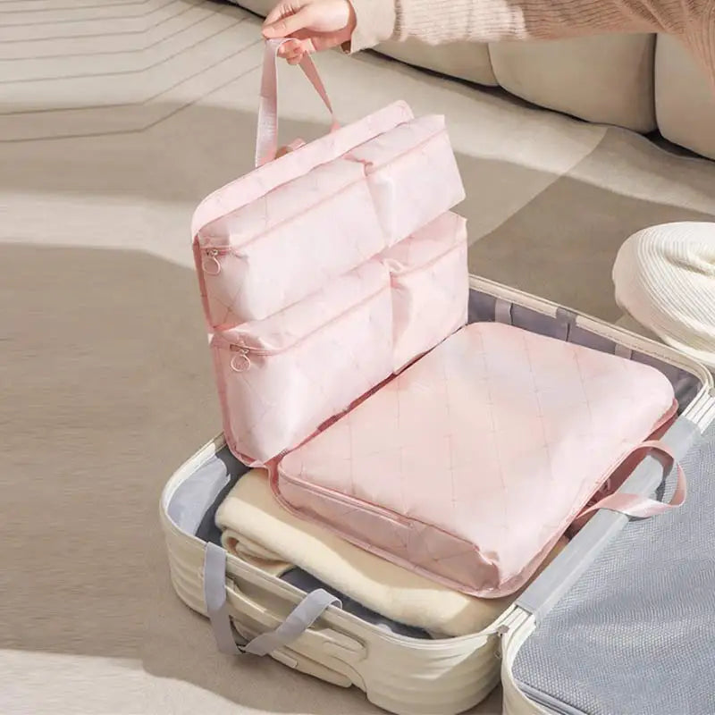 TravelSort 7-in-1 Reise-Organizer für Kleidung und Unterwäsche – Mehrlagige Packtasche mit großem Stauraum für Koffer und Geschäftsreisen