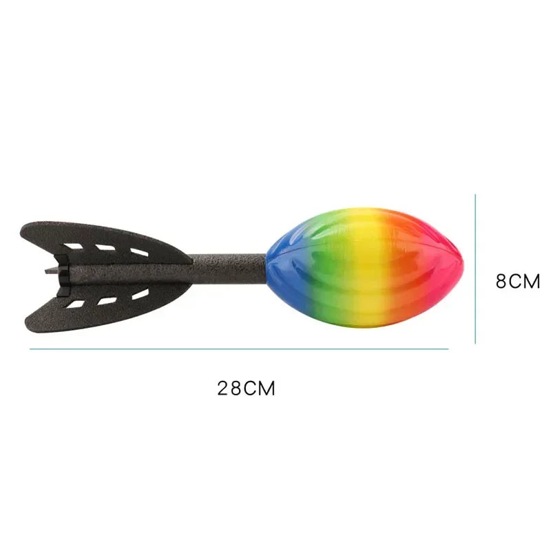 Rocketo Mini Wurf-Rakete | Weicher Schaumstoff 28 cm | Outdoor Spiel & Sportgeschenk für Kinder