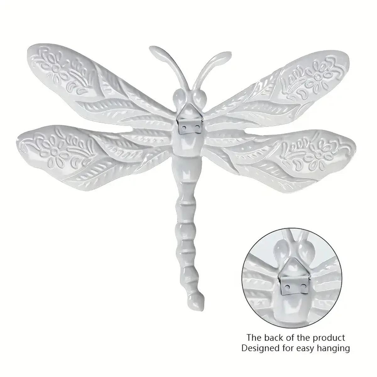 IronFly 3D Metall Libellen Wanddekoration | Schmiedeeisen Skulptur | Garten & Haus