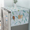 Homavera | Kühlschrank-Abdeckung mit Aufbewahrungstaschen | Staubschutz für Kühlschrank & Waschmaschine | 54 × 130 cm