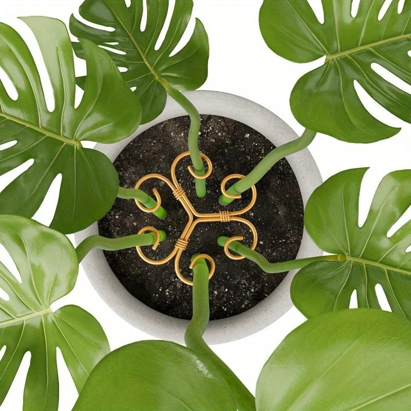 Floravyn | Pflanzenstütze aus Eisen | Dekorative Monstera-Rankhilfe | Robuste Unterstützung für Zimmerpflanzen
