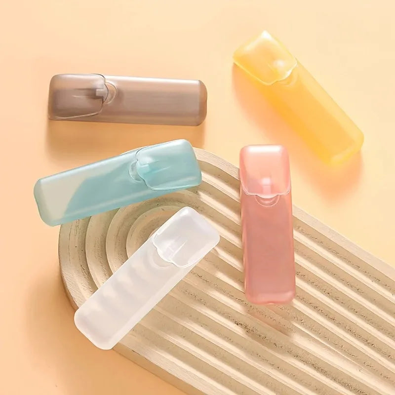 PocketPure Zahnstocher-Organizer | Tragbare Aufbewahrungsbox mit Deckel | Für Zahnseide & Wattestäbchen