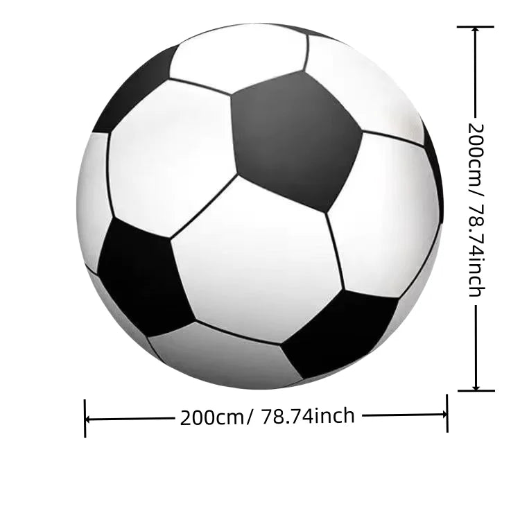 GigantoBall Aufblasbarer Riesen-Fußball | Extra Robustes PVC | Outdoor-Spielball für Garten, Strand & Sport