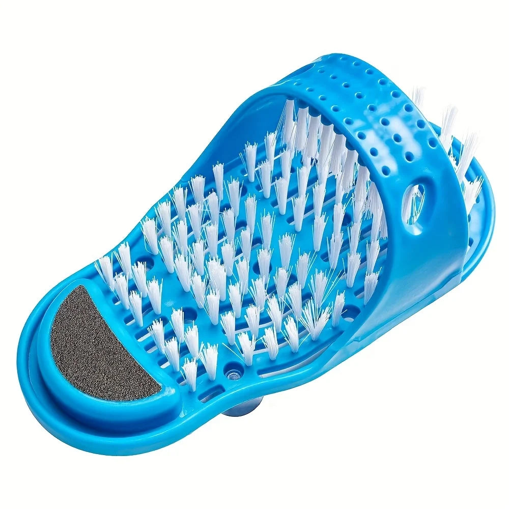 PediRelax | Fußreinigungsbürste für die Dusche | Rutschfester Fußmassager mit Saugnäpfen und Hornhautentferner