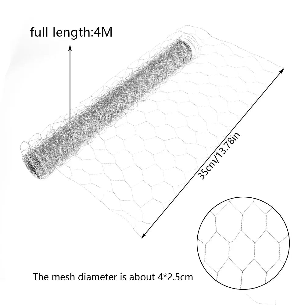 DrahtWerk Sechseck Drahtgeflecht | Verzinkt | 10 m Rolle | Maschenweite 2,5 × 1,5 cm