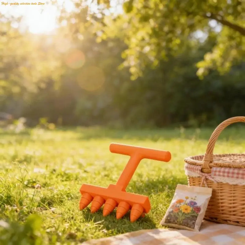 Seedora | Hand-Säger & Saatgutverteiler | Ergonomisches 3D-Gartenwerkzeug für Präzise Aussaat und Bodenbelüftung