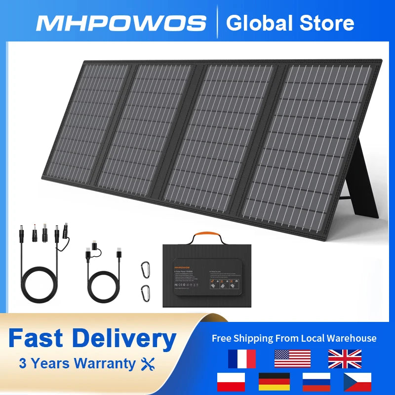 Solaryn Solar Ladegerät faltbares Solarpanel | 60W Leistung | USB-C & DC Ausgang für Camping & Powerbank