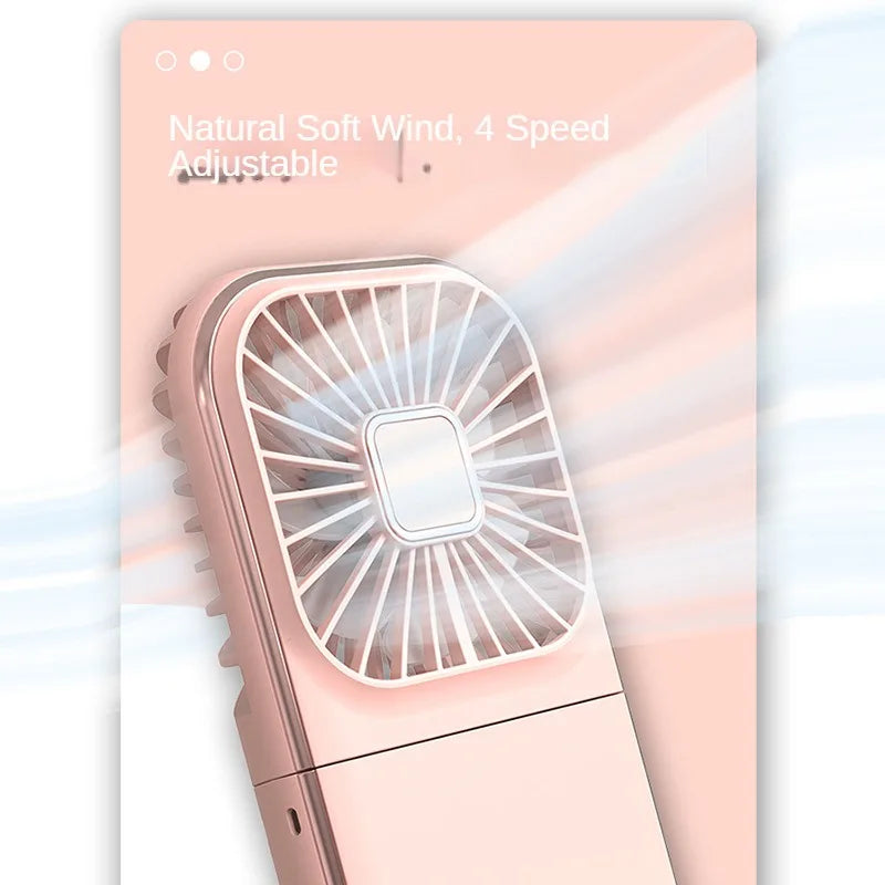 Venturox | Tragbarer USB-Halsventilator | Digitalanzeige & Handyhalterung | 3000mAh Akku