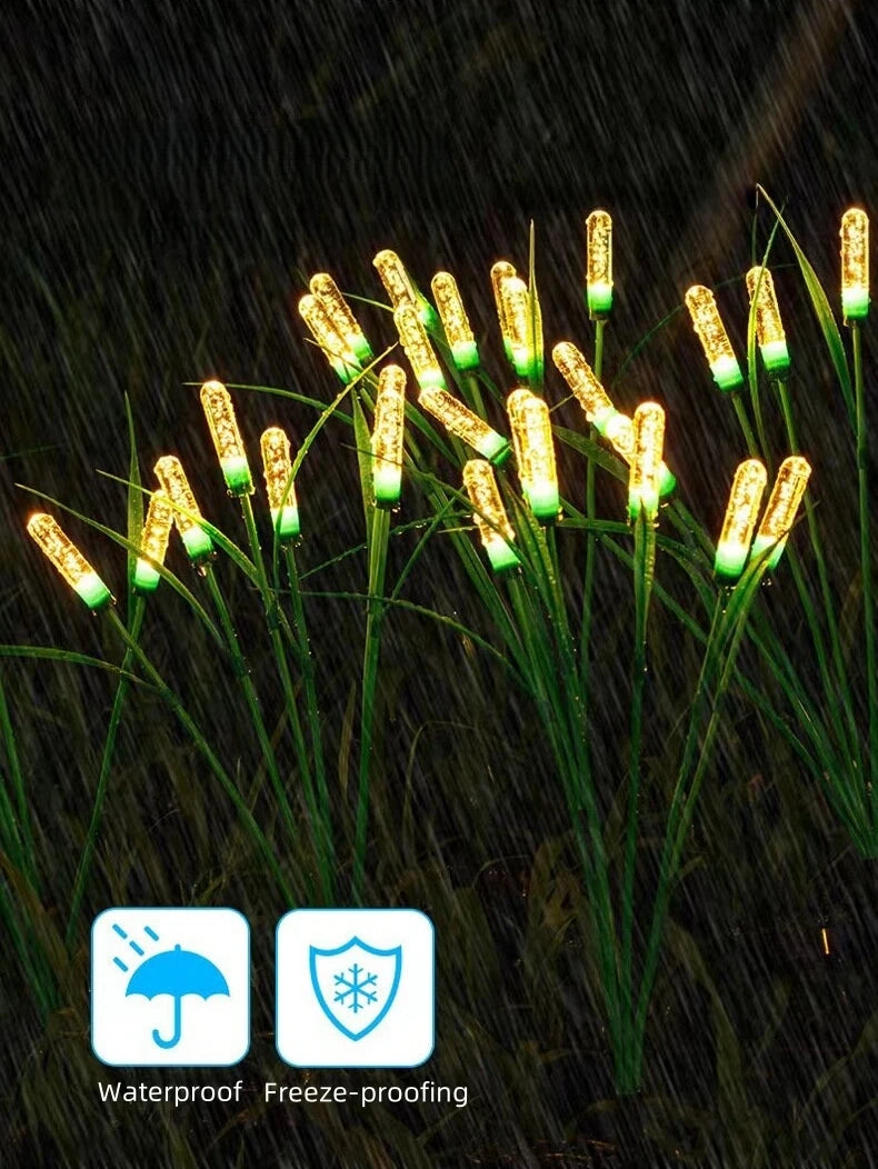 Lumivana | Solar-Gartenleuchte Glühwürmchen | Schwingende LED-Dekoleuchte | Wetterfest für Garten & Terrasse
