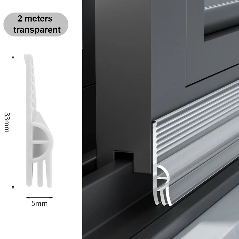 Door Seal SilentSeal Pro | PVC Draft Stopper Without Adhesive | Soundproof & Energy Saving | Washable & Cut-to-Size