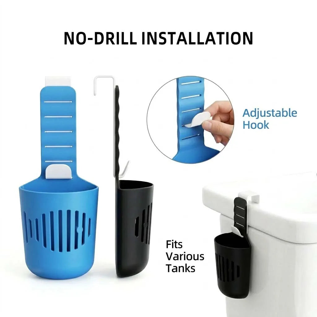 AquaFresh | Silikon WC-Tab-Halter | Flexible Aufhängung für Reinigung & Geruchsneutralisierung