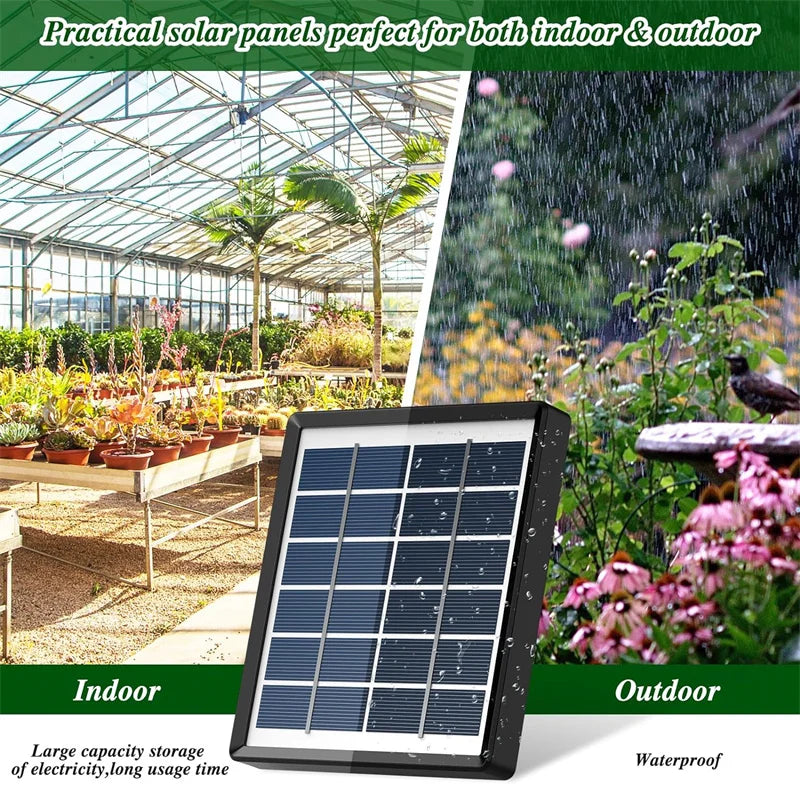 AquaSolaris Solar-Bewässerungssystem | 2W Automatische Tropfbewässerung | 12 Modi | 15 m Schlauch