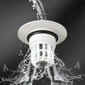 AquaSeal Pro Pop-Up Waschbeckenstöpsel | Abflussfilter & Sieb | Schnellverschluss & Wasserablauf | 6×6 cm