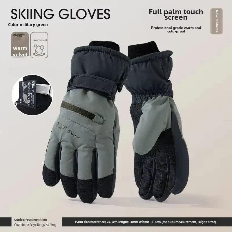 GlacioShield Pro Gloves | Waterproof Winter Gloves | Touchscreen & Anti-Slip | Warm Fleece Lining for Skiing, Cycling & Outdoor Activities