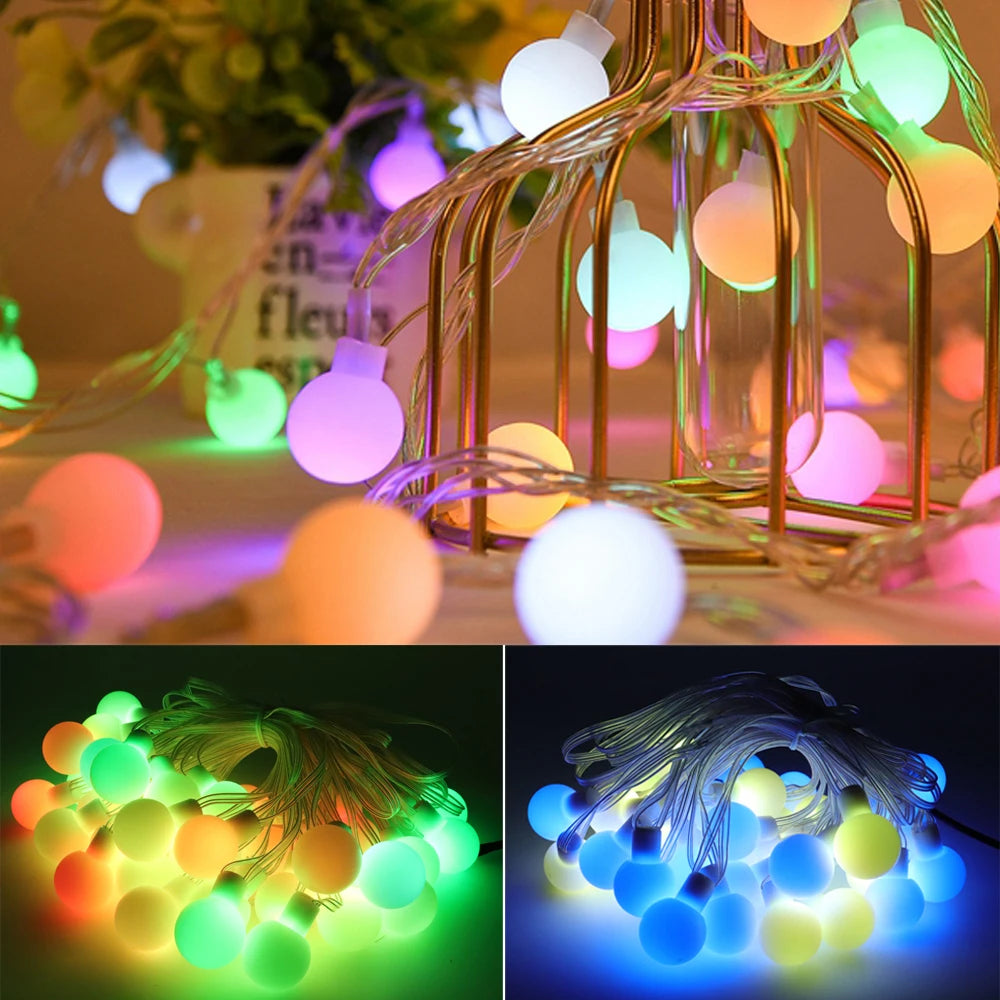 Luminexa LED-Lichterkette | Individuell Adressierbare RGB-Kugeln | IP67 Wetterfest | 4,5 m / 9 m