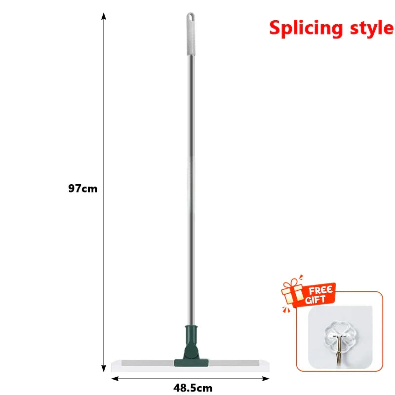 Flexiva Telescopic Cleaning Brush with Silicone Lip | 180° Swiveling | For Floors, Windows & Bathroom