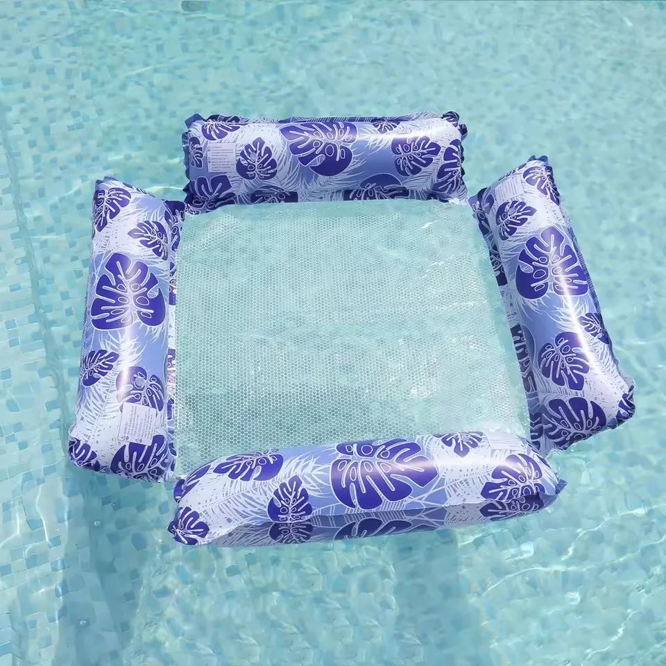 Aquavivo Wasserhängematte Liege | Aufblasbar | PVC | Pool & Strand Schwimmliege