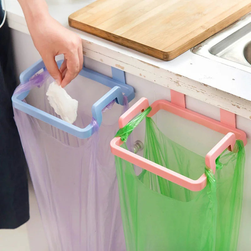 Hangivo Müllbeutel Halter zum Einhängen | Küchen Schrank Organizer | Kunststoff