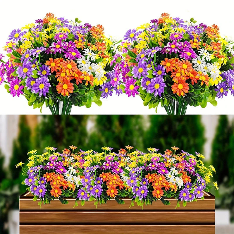 Florivida Künstliche Gänseblümchen | 33 cm | UV-beständig | Dekoblumen für Zuhause & Hochzeit