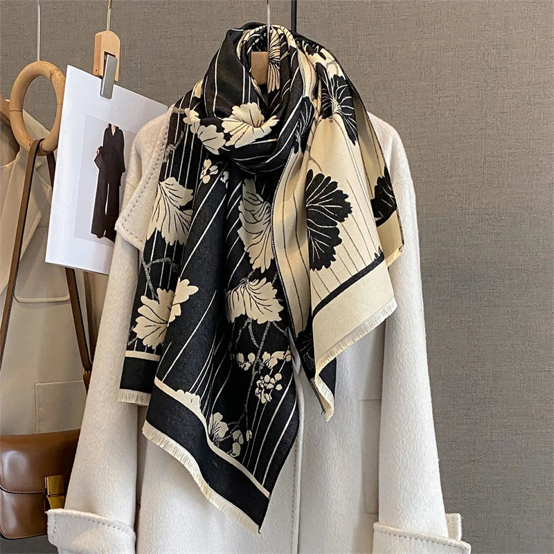 Cashmira | Women's Winter Scarf | Luxurious Pattern | 65 × 190 cm | Soft & Warm