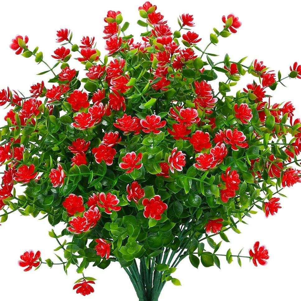 Artificial Flowers FloraSun | UV-Resistant & Weatherproof | Hanging Decorative Plants for Garden & Balcony | Low Maintenance & Evergreen