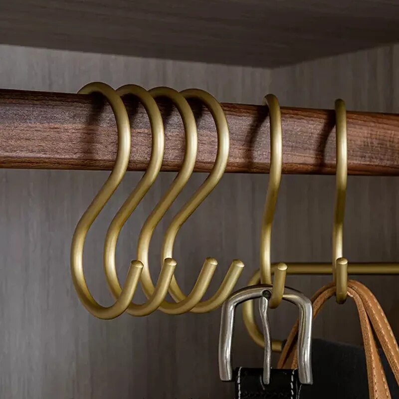 Domelio | Kleiderhaken Set | Elegante Garderobenhaken | Robuste Metallhaken für Schrank & Garderobe