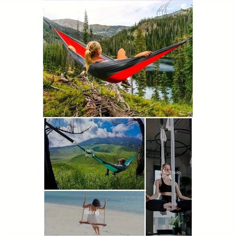 Swingora | Outdoor-Schaukel mit Sicherheitsgurt | Tragbare Hängeschaukel mit Transporttasche und Robusten Befestigungsgurten