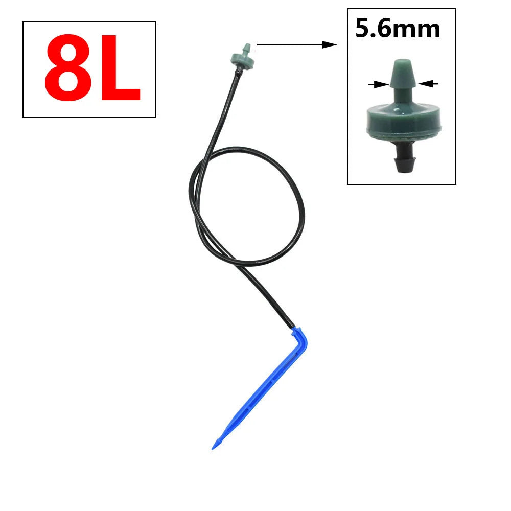 AquaVireo Tropfbewässerung Dripper 2L–8L/H | 1/2/4-Wege Verteiler | 0.3 / 0.5 cm Anschluss