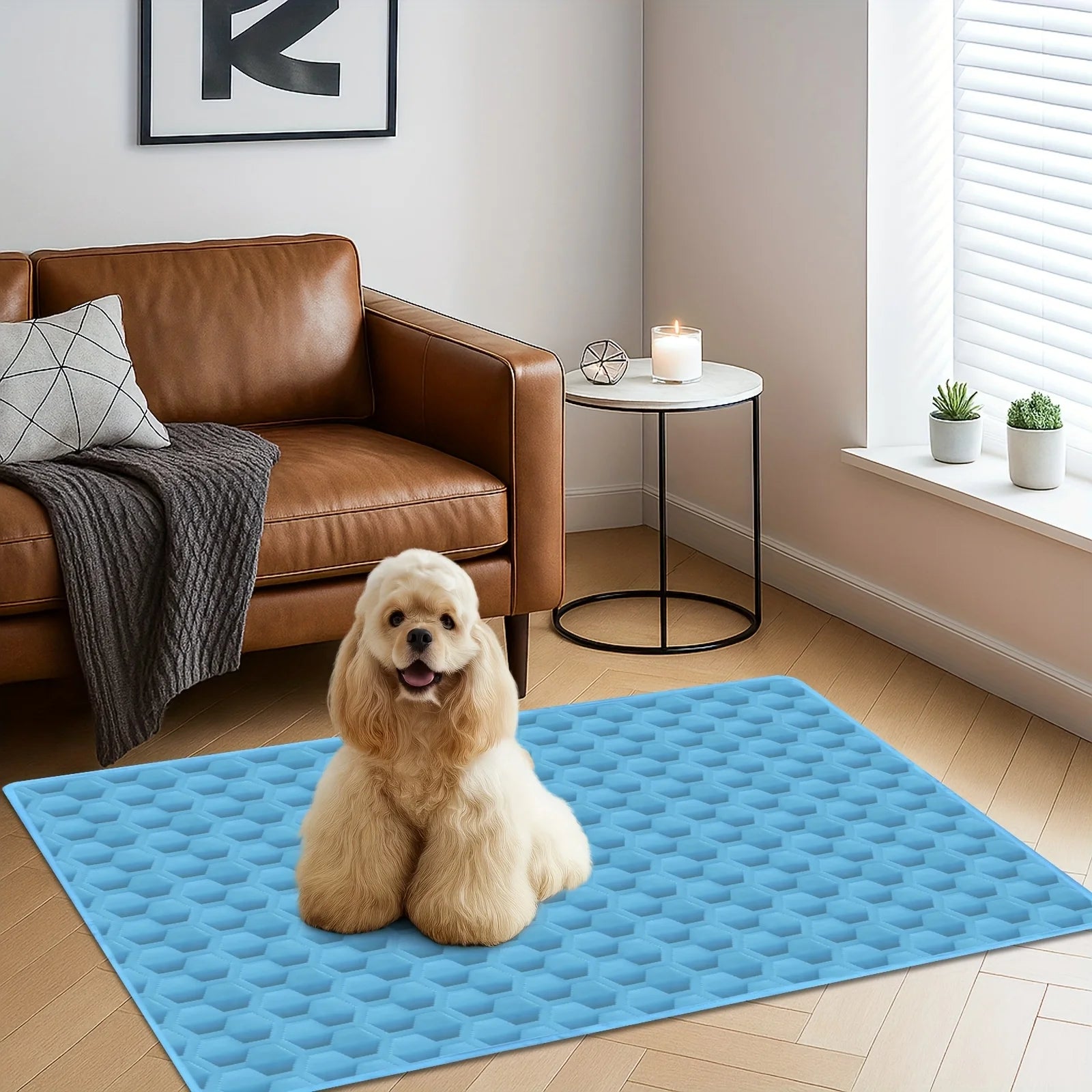 Coolora Pets | Kühlmatte für Hunde & Katzen | Atmungsaktive Selbstkühlende Sommerdecke | Waschbare Haustiermatte