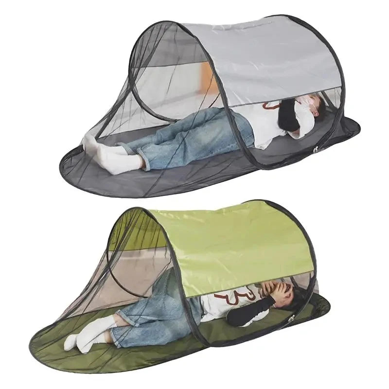 Nexora Pop-Up Moskitonetz Zelt für 1 Person | Faltbar & Tragbar | UV-Schutz & Belüftet für Camping & Bett
