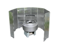WindGuard Pro | Camping Windschutz für Gaskocher aus Aluminiumlegierung | Faltbar | 8/9/10 Elemente