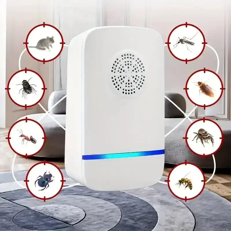 Pestnova | Ultraschall-Schädlingsabwehr für Steckdose | Elektronischer Insekten- & Nagerschutz | Innenbereich