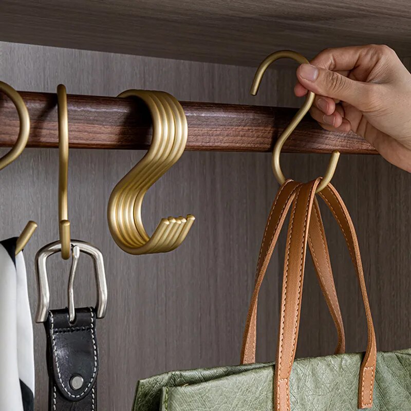 Domelio | Kleiderhaken Set | Elegante Garderobenhaken | Robuste Metallhaken für Schrank & Garderobe