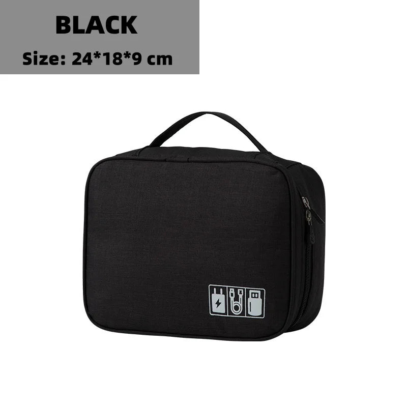 Baguvo Toiletry Bag | Water-Repellent & Compact | 100% Oxford Polyester | 24×18×9 cm