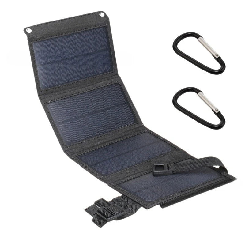 Solarixis Faltbares Solarpanel 100W | Tragbares Ladegerät | USB 5V | Outdoor Camping Charger