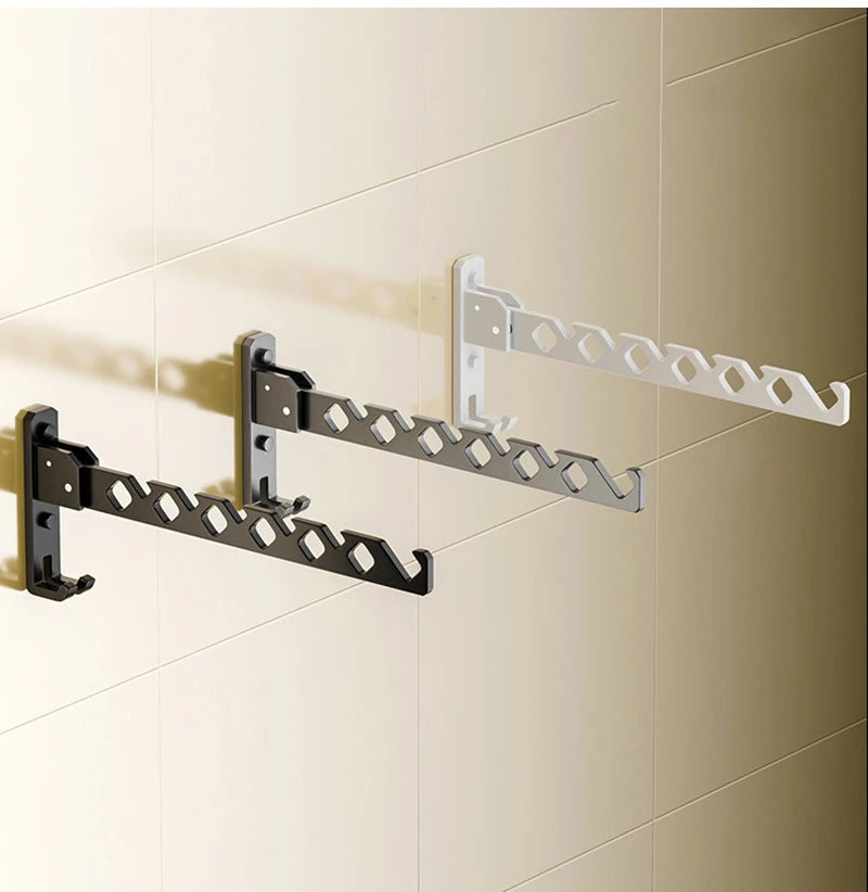 Aerlivo Wand Wäscheständer 180° Schwenkbar | Klappbar | Aluminium 13 x 34 x 3 cm