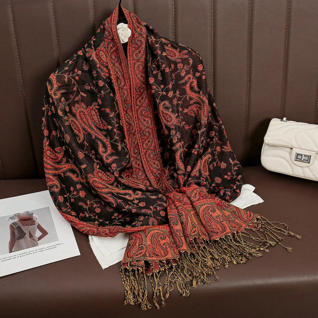 Élégancea | Women's Scarf | Cashmere Feel | 70 × 190 cm | Luxury Print & Warm