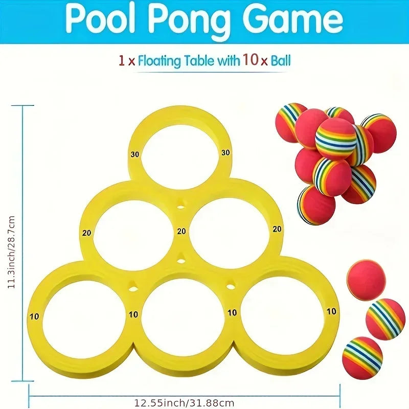 Aquaro Pool-Wurfspiel | Schwimmendes Zielspiel aus EVA | Wasserspiel für Pool, Strand & Garten