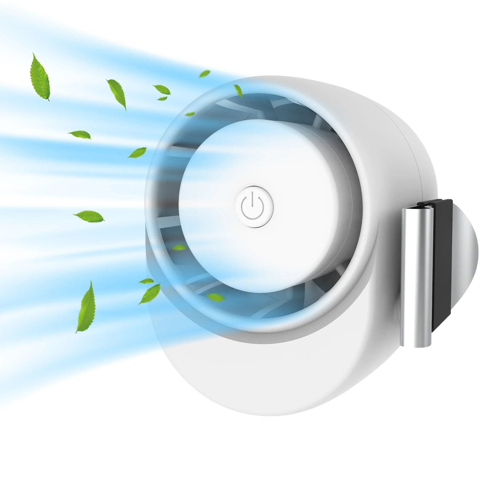 BREEZARO Taillenventilator mit Clip | 360° Verstellbar | 3 Geschwindigkeiten | Wiederaufladbar