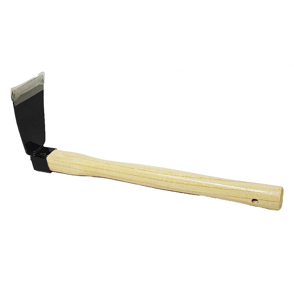 Grünvaro Handrechen 5 Zinken | Gartenkultivator & Mini-Hacke | Carbonstahl | Holzgriff | 38 × 21 × 8,5 cm