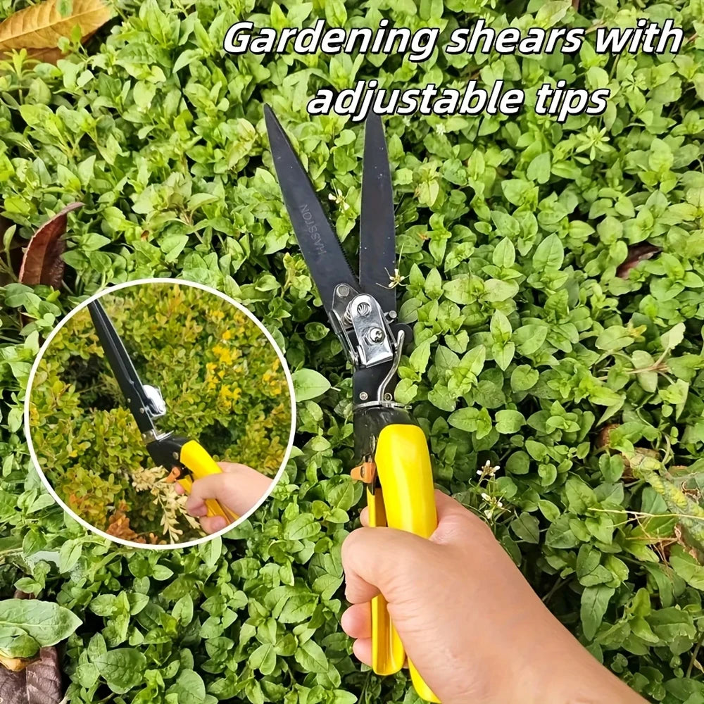 PrimoCut | Profi Gartenschere aus Legiertem Stahl | 360° Drehbarer Schneidkopf | Robuste Bypass-Schere für Blumen, Gras & Sträucher