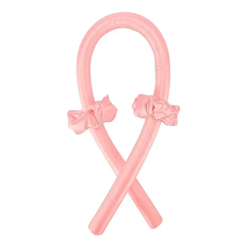 CurlEase Hitzefreier Haarwickler Stirnband | Weiche Velour Lockenwickler | Schlaf-Curls & DIY Styling | 3,5 x 151 cm