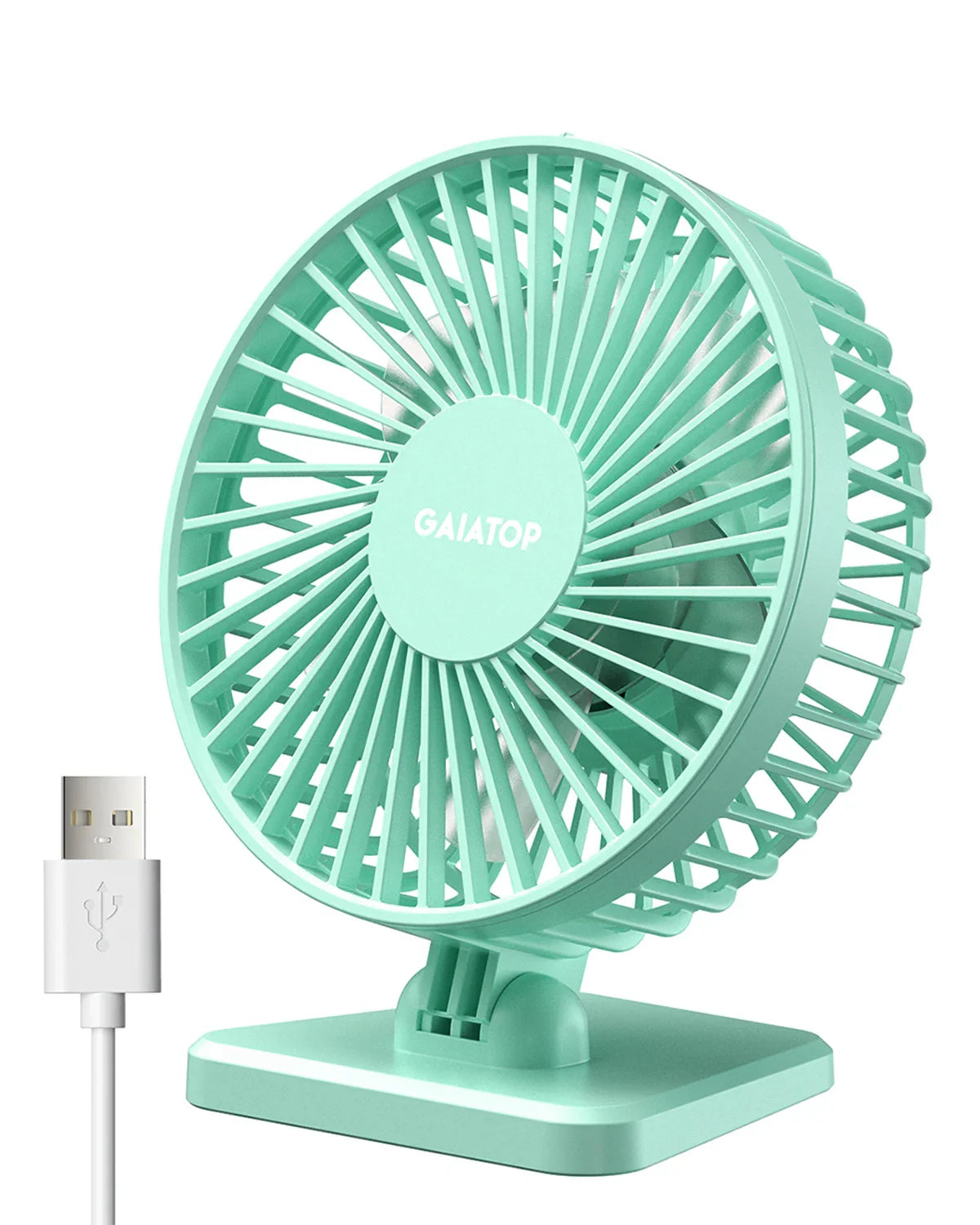 Brisano USB Desk Fan | 3 Speeds | Compact & Quiet | Ideal for Office, Car & Travel