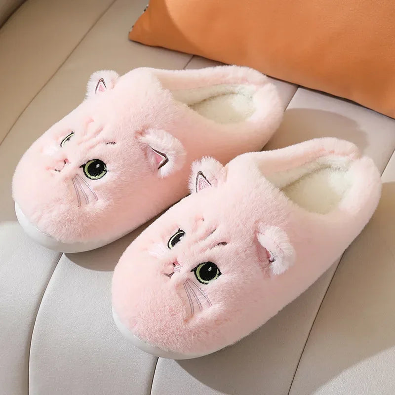 Cat Slippers PawLuxe | Fluffy & Warm | Winter Slippers for Women & Men | Non-Slip & Comfortable