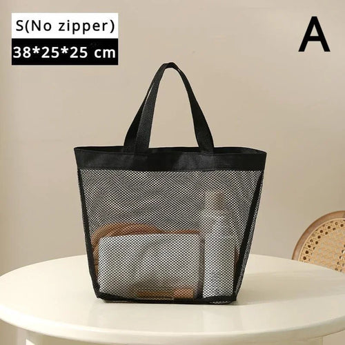 AquaCarry Strandtasche Netz | Schnell Trocknend | Große Kapazität | Dusch & Gym Organizer