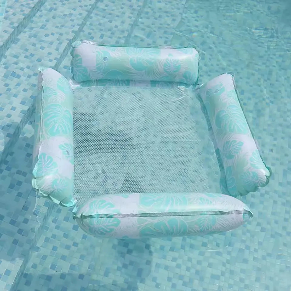 Aquavivo Wasserhängematte Liege | Aufblasbar | PVC | Pool & Strand Schwimmliege