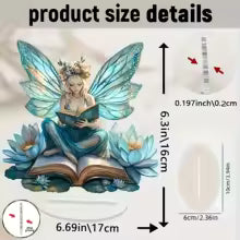 Celestia Acrylic Table Decoration Angel | Fairy Tale Stand | 18 cm | Gift & Photo Prop