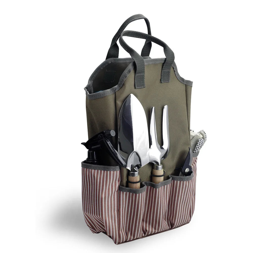 ToolCarry | Große Canvas-Tragetasche für Garten- und Sammelwerkzeuge | Robuste Aufbewahrungstasche mit Hohem Fassungsvermögen
