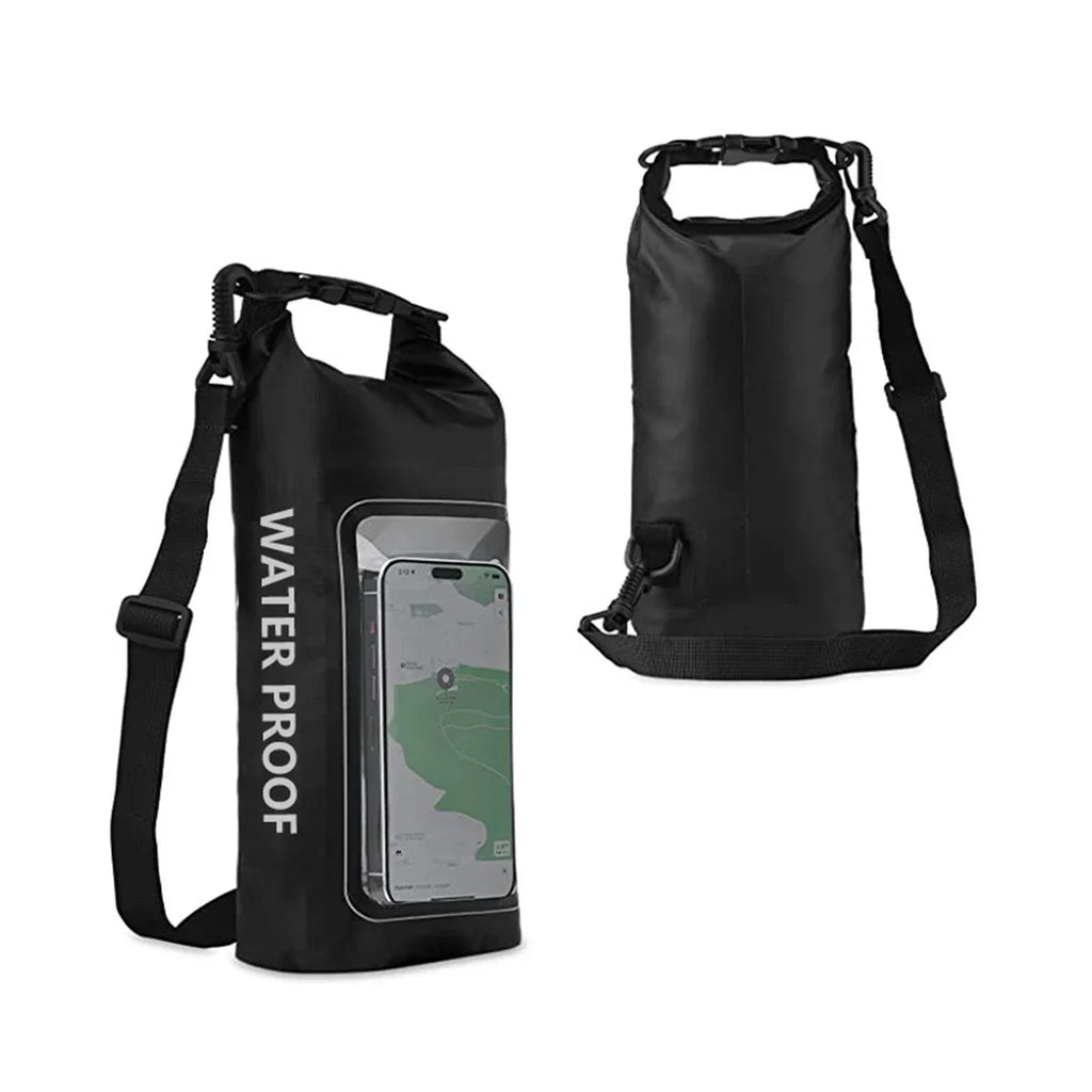 AquaVault Waterproof Dry Bag 2L | With Touchscreen Window | Outdoor Bag for Kayaking, Trekking & Water Sports